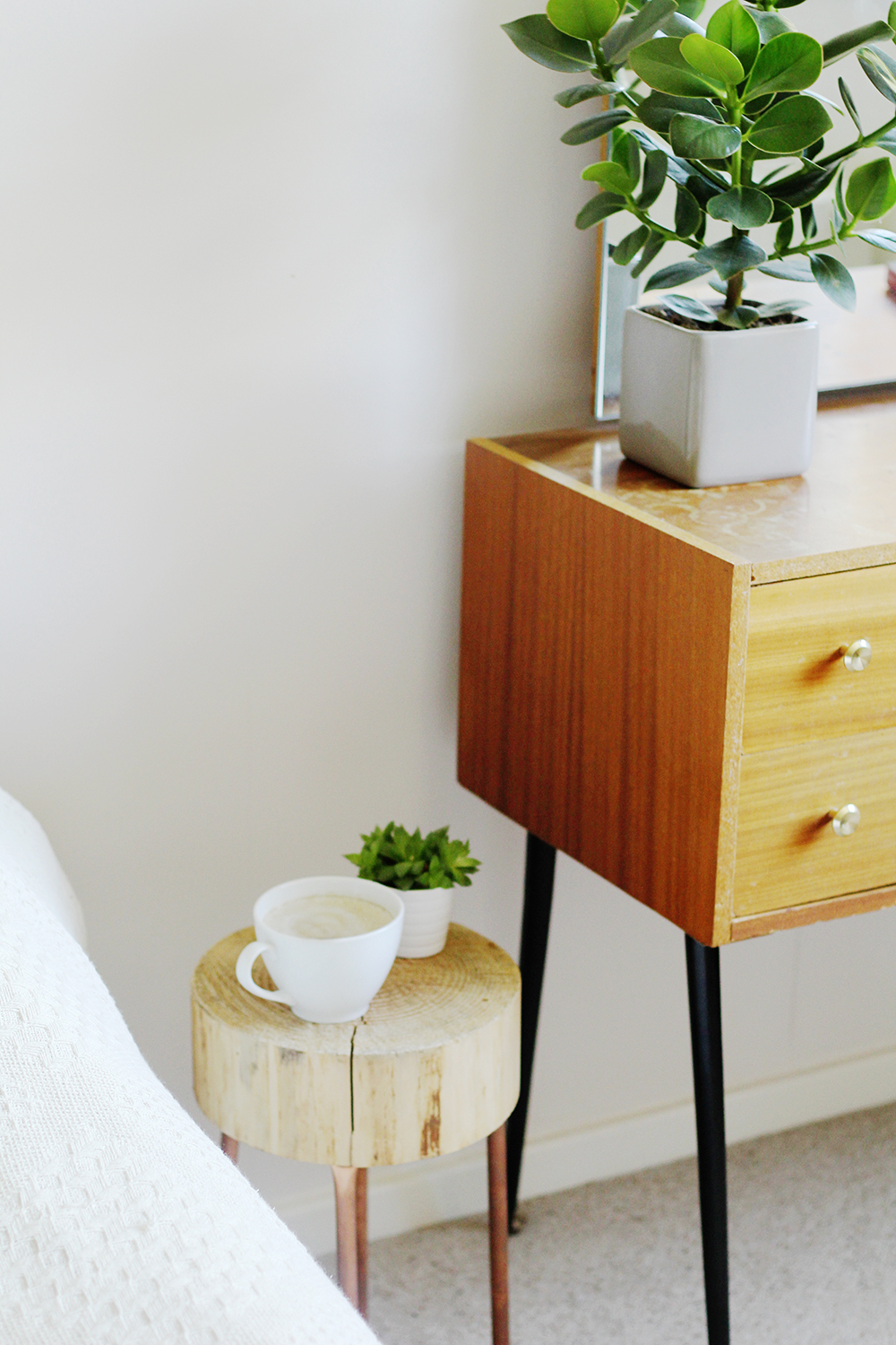 Copper Pipe Side Table DIY - A Beautiful Mess