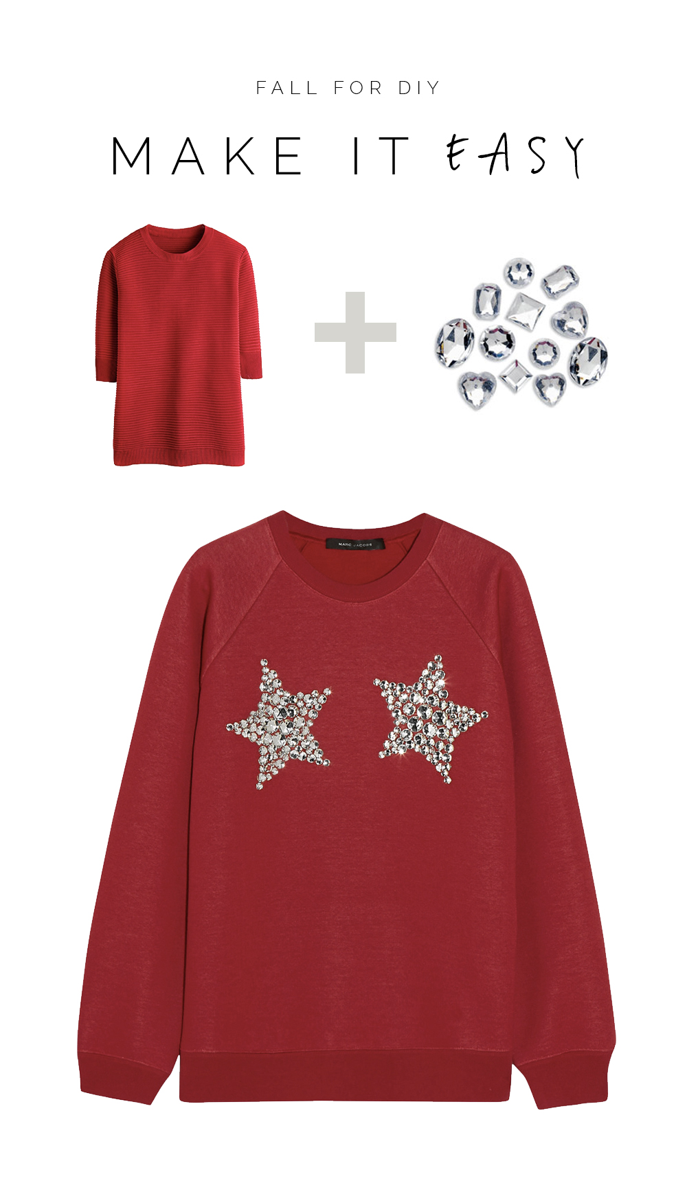 Make it Easy Mark Jacobs Christmas Sweater Fall For DIY