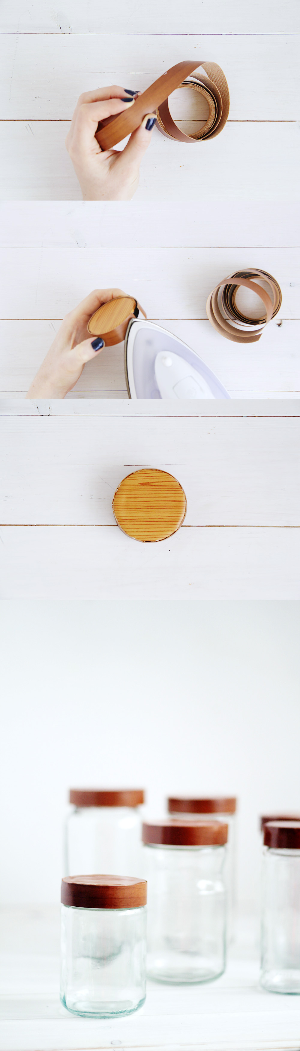 DIY Wooden Jar Lids