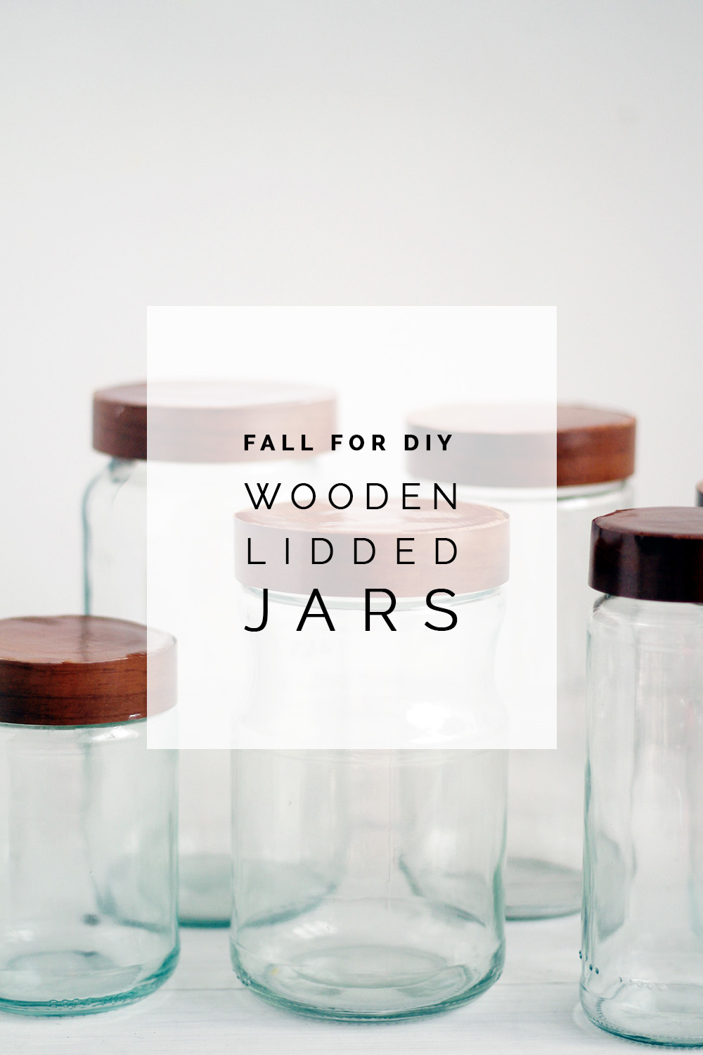 Glass Jars With Wooden Lid