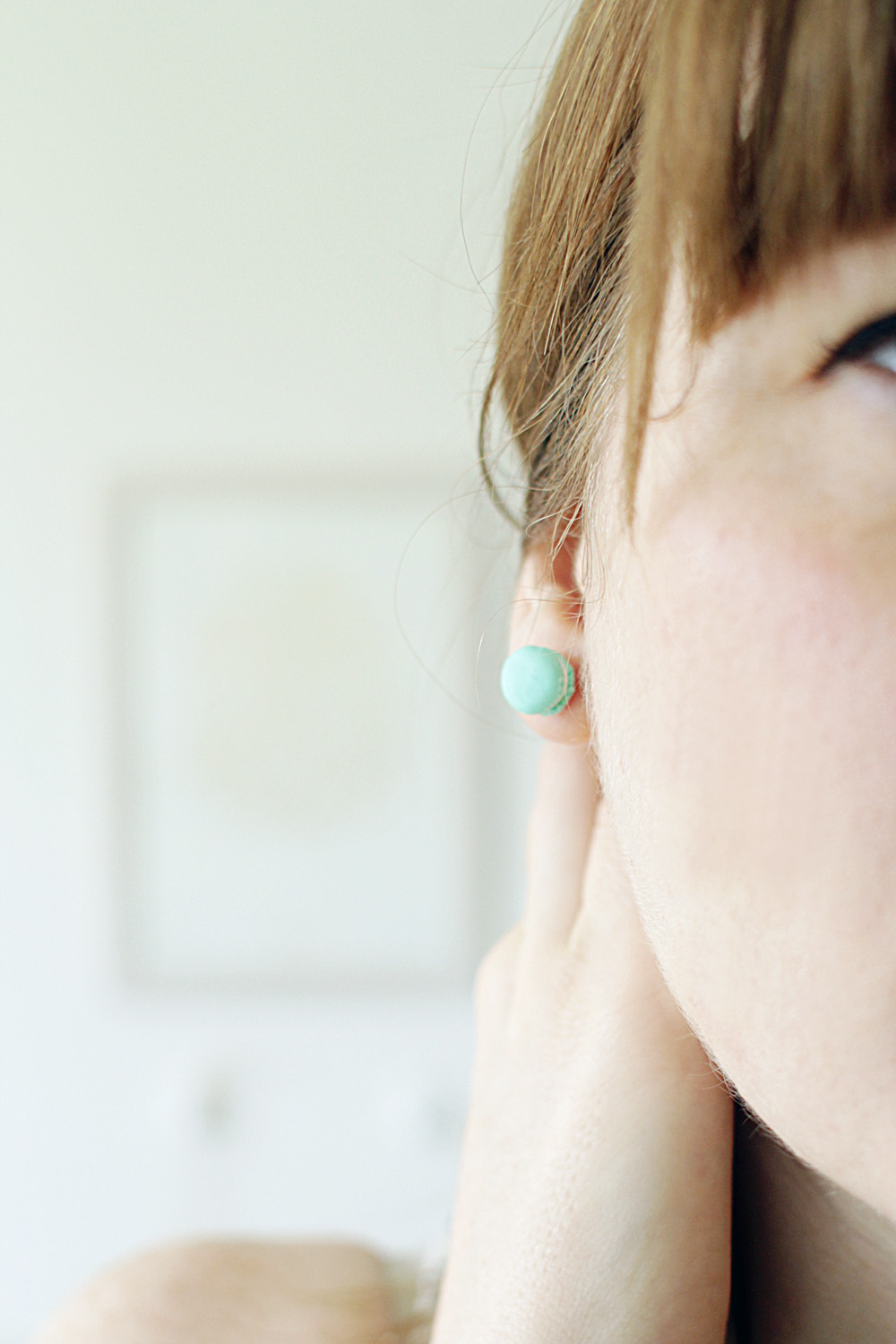 Fall For DIY Mini Macaron earrings