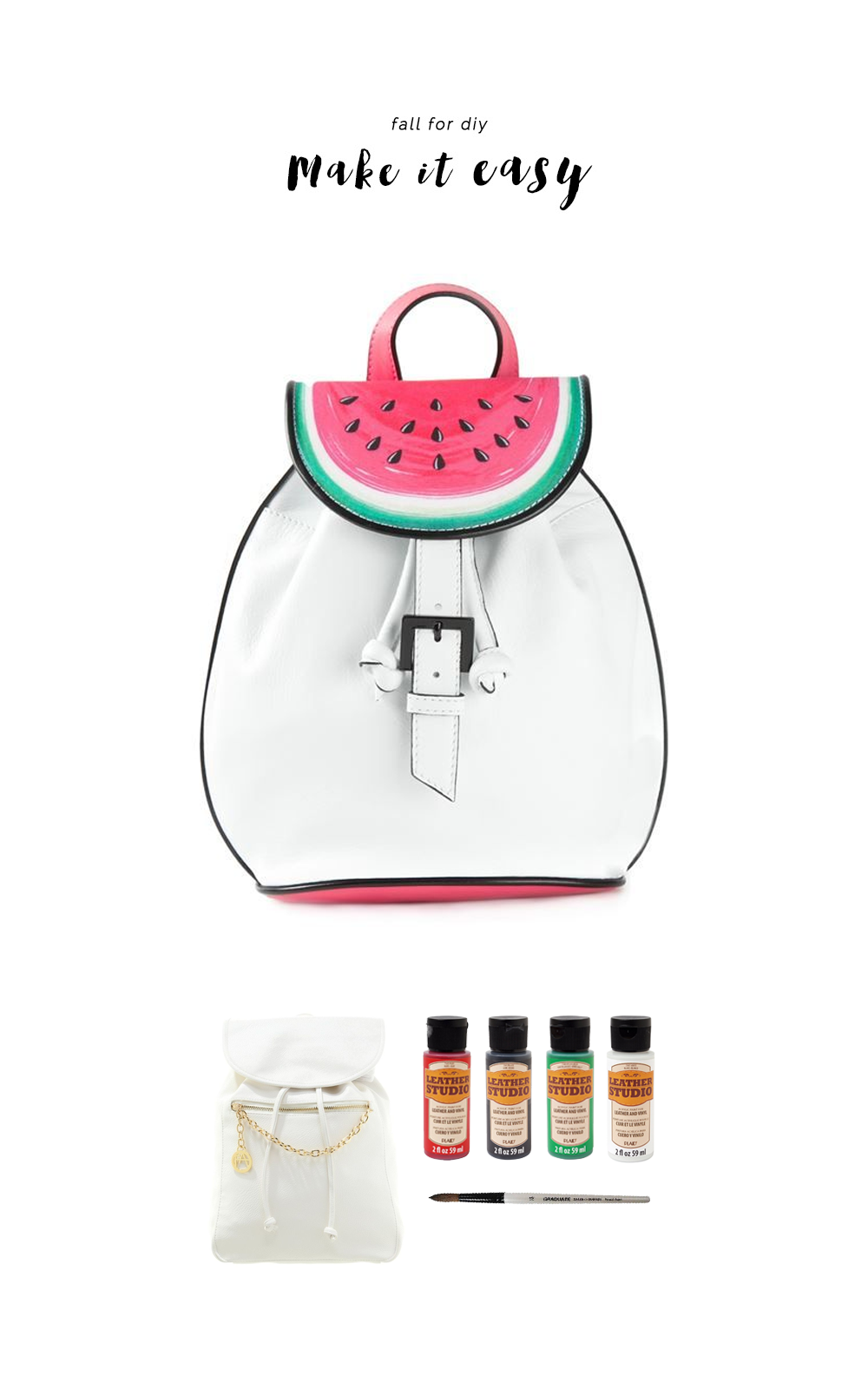 Fall For DIY Make It Easy Watermelon backpack