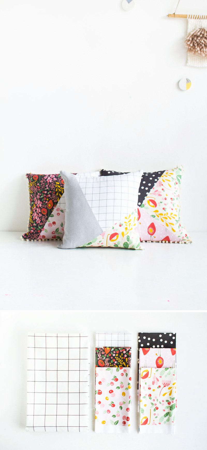 Fall For DIY | Pattern Blocked Pillow materials