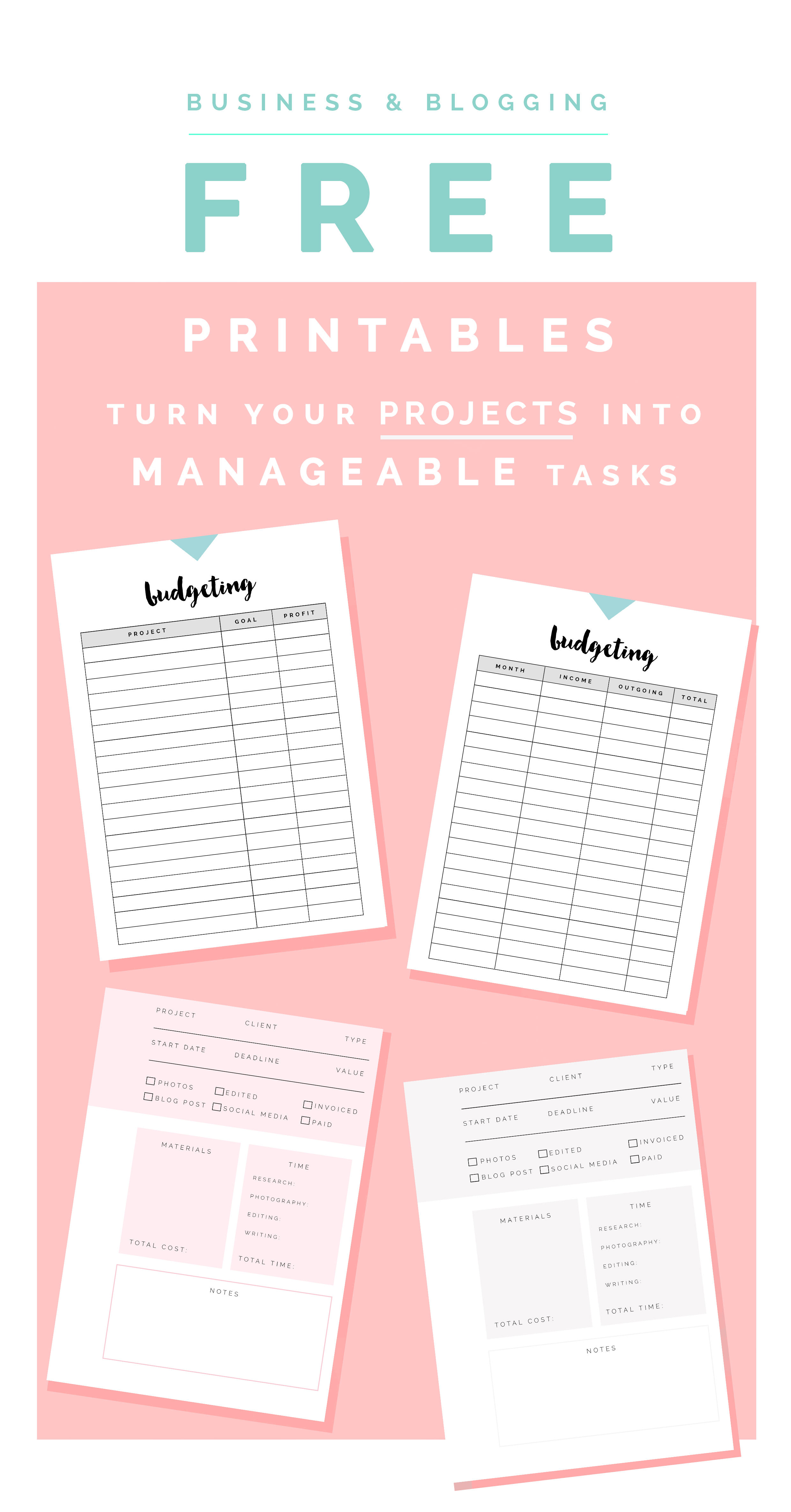 Business Planning Free Printables