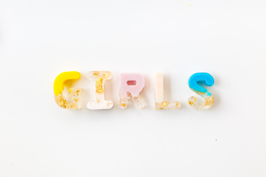 DIY Gold Leaf Colour Pop Letter Soaps | @fallfordi