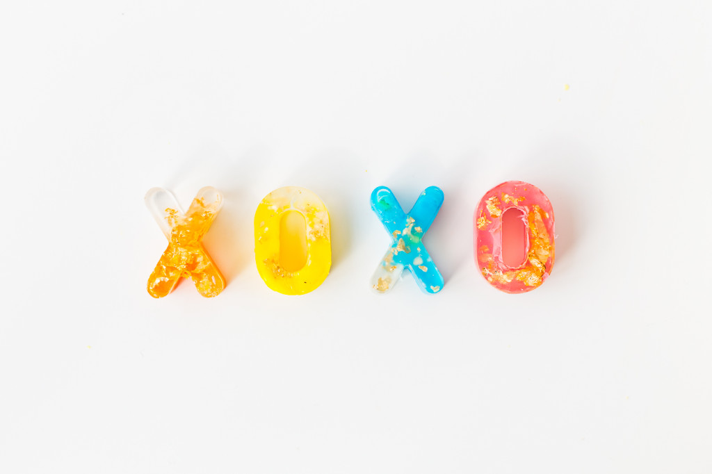 DIY Gold Leaf Colour Pop Letter Soaps | @fallfordiy