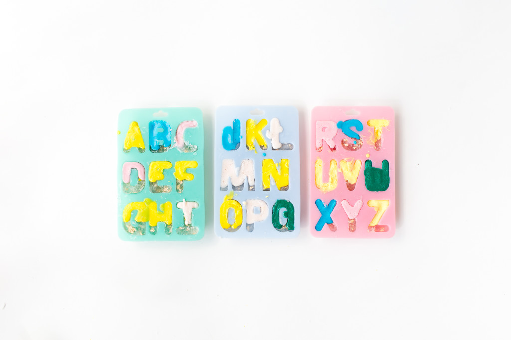 DIY Gold leaf Colour Pop Letter Soaps | @fallfordiy-5