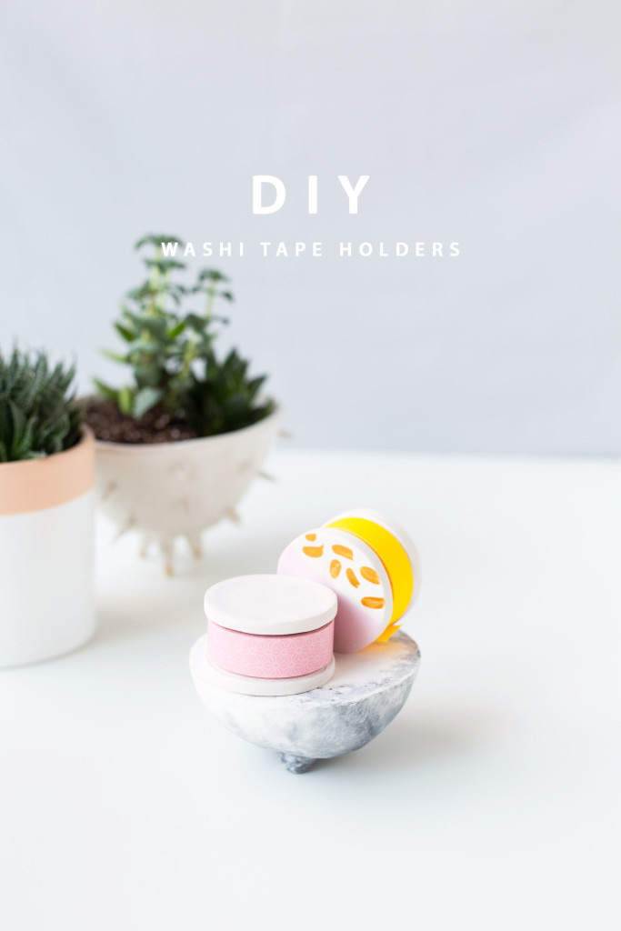 Washi Tape Holder Tutorials with FIMO | @wemakecollective & @fallfordiy-25