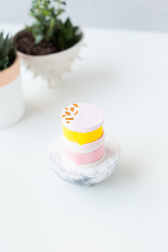 Washi Tape Holder with FIMO | @wemakecollective & @fallfordiy