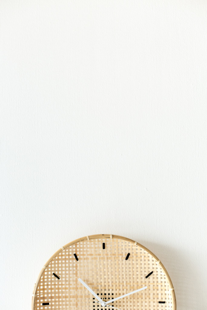 Make a DIY Embroidered Basket Clock