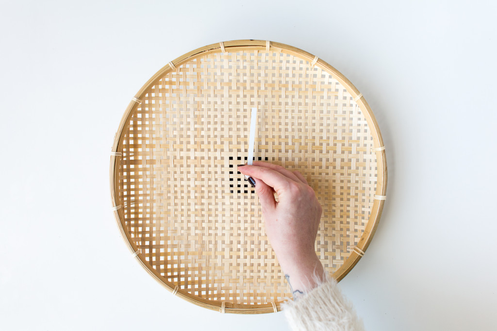 Make a DIY Embroidered Basket Clock-4