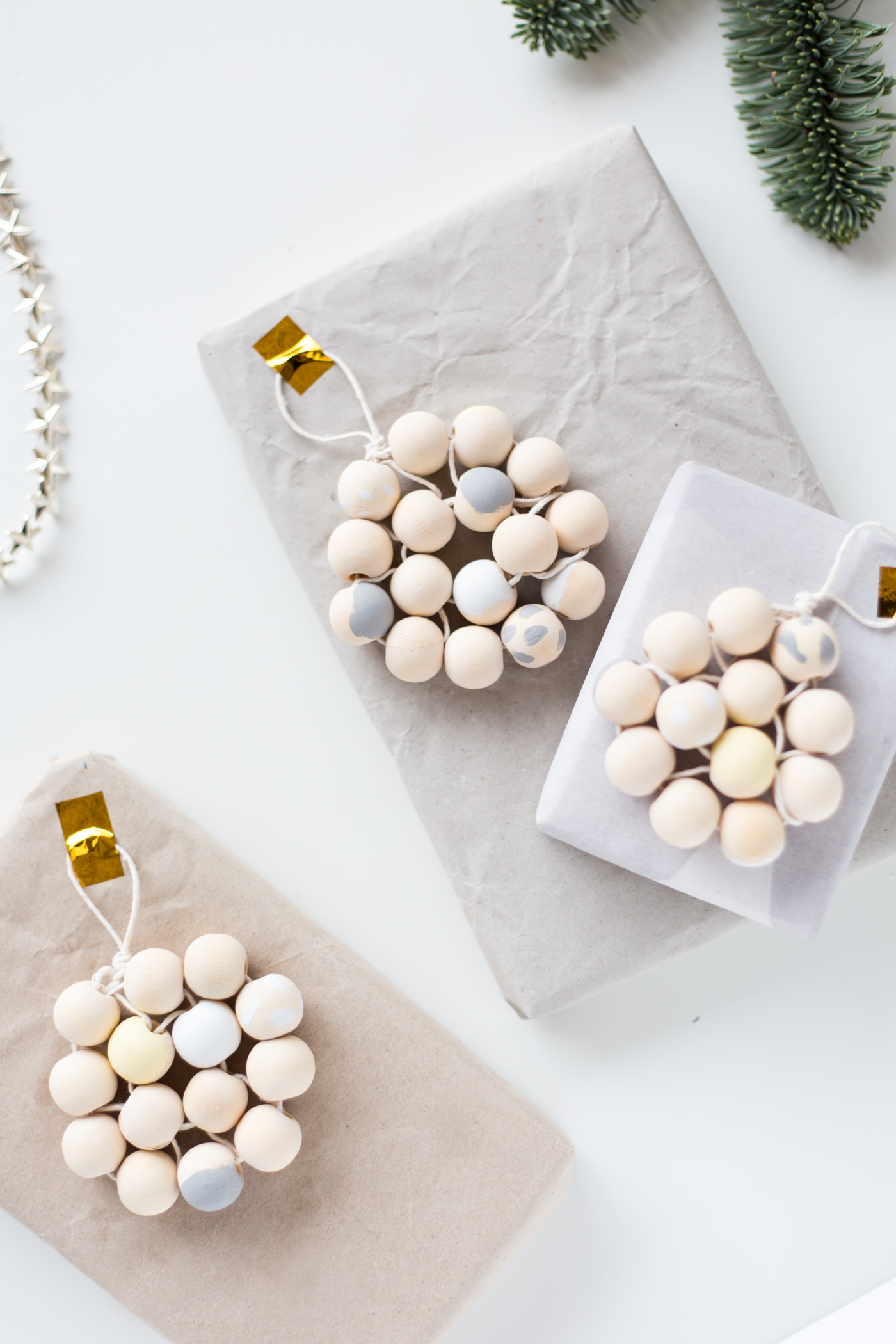 DIY Beaded Gift Toppers