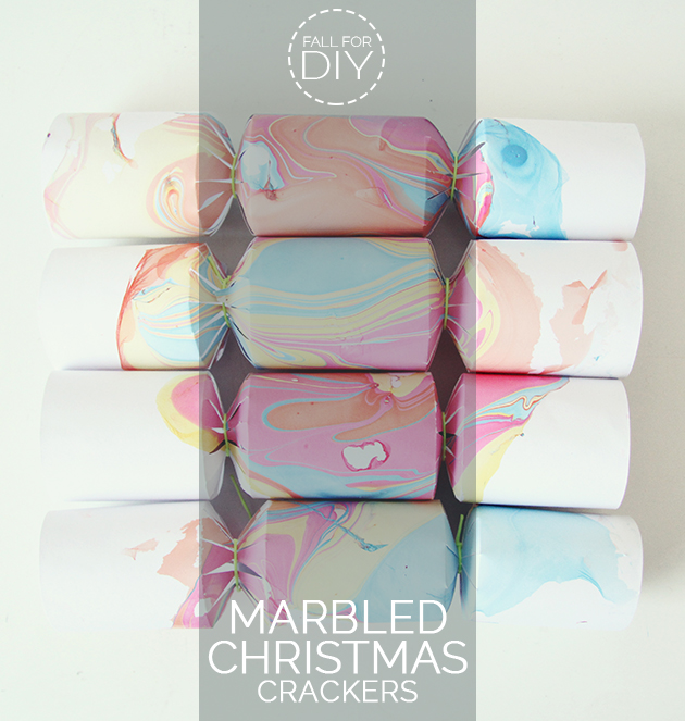 Marbled Christmas Cracker DIY