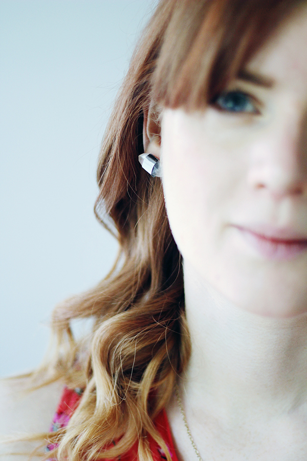 silver and resin earrings Fall For DIY tutorial for Oh the Lovely Things