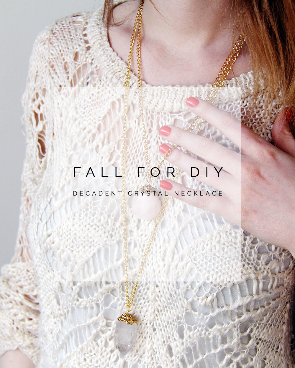 Fall For DIY Decadent Crystal Necklaces