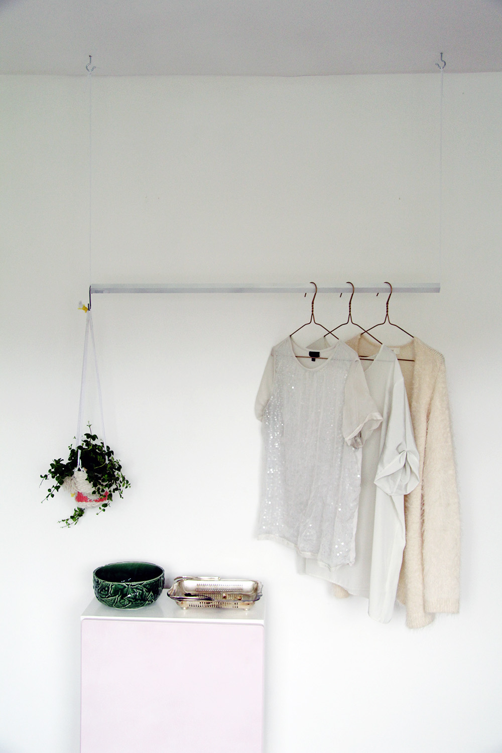 Additional hanging rail online for wardrobe