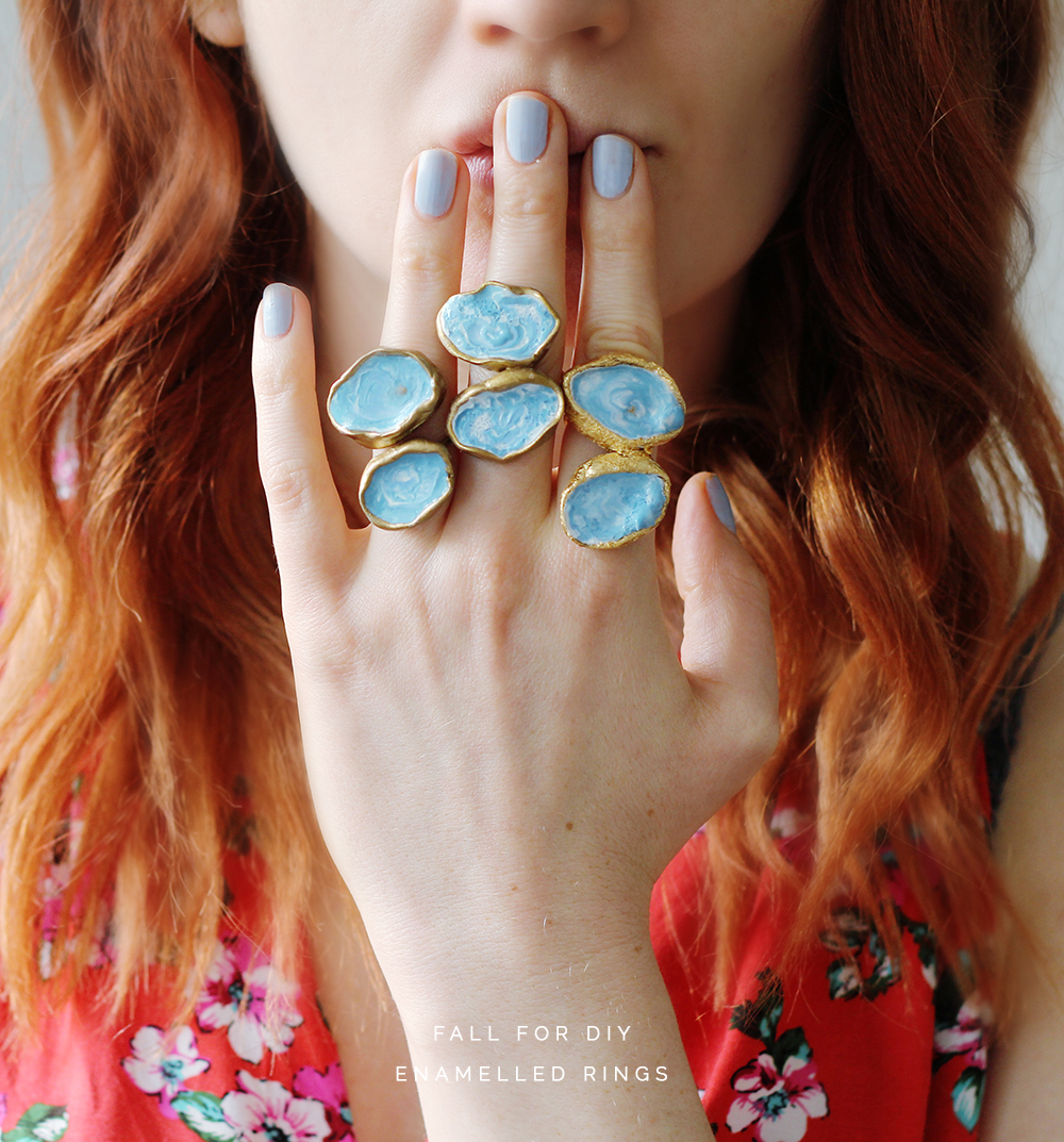 Fall For DIY Enamelled Rings Fall For DIY