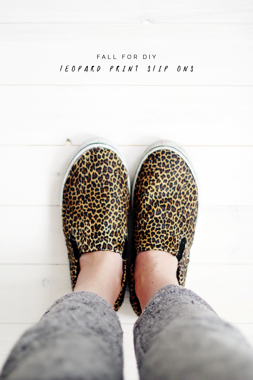 Animal print sales slip ons