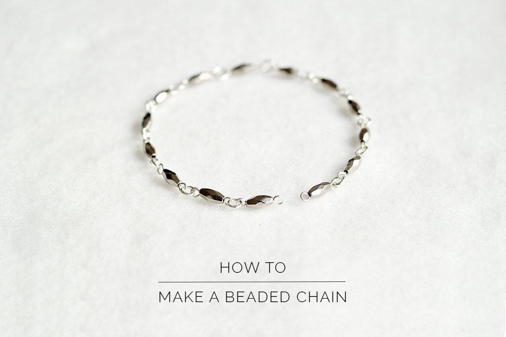 How to Make a Necklace with Beaded Chain