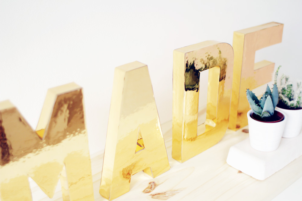 Fall For DIY Gold Letters 14