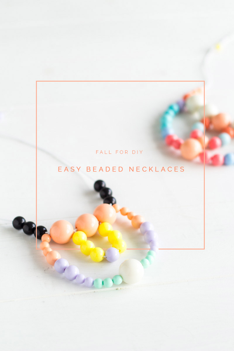 Beaded Necklace | Fall For DIY tutorial