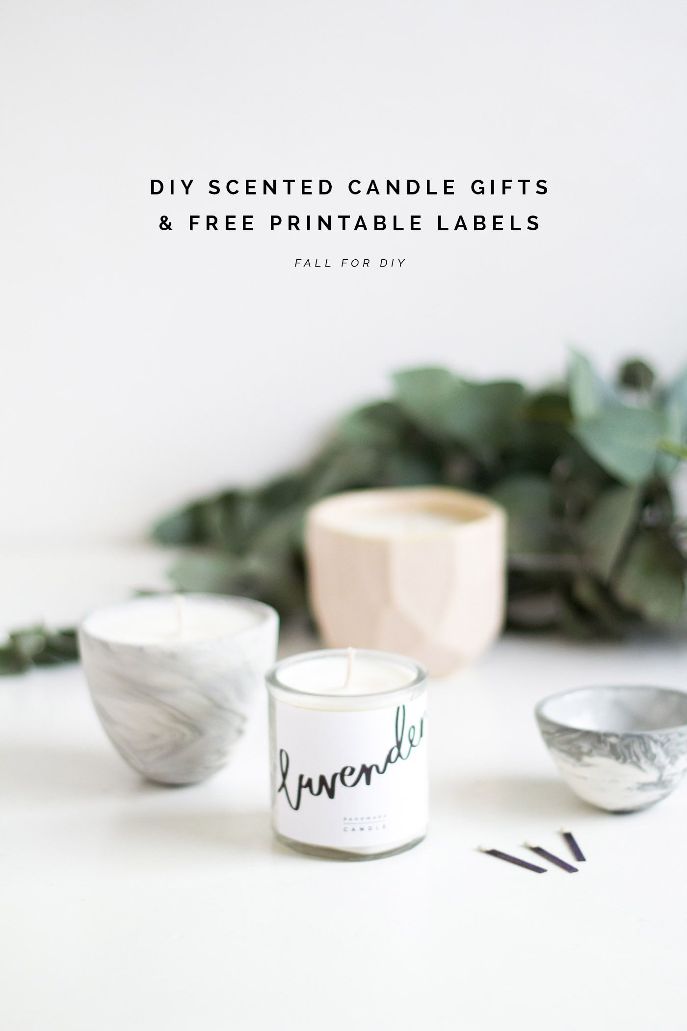 DIY Scented Candle Gifts & Free