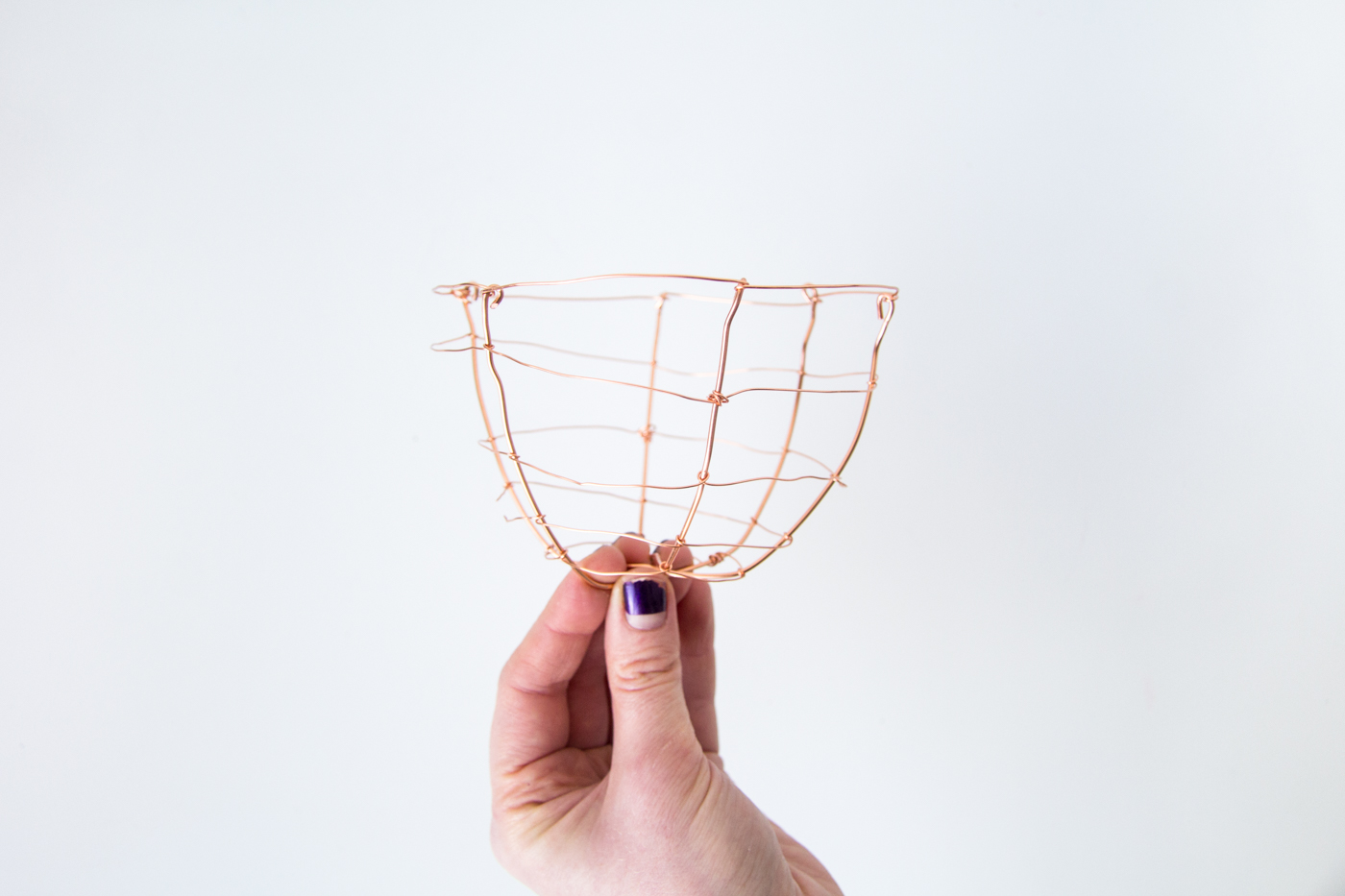 DIY Copper Wire Easter Egg Baskets | @fallfordiy Step 7b