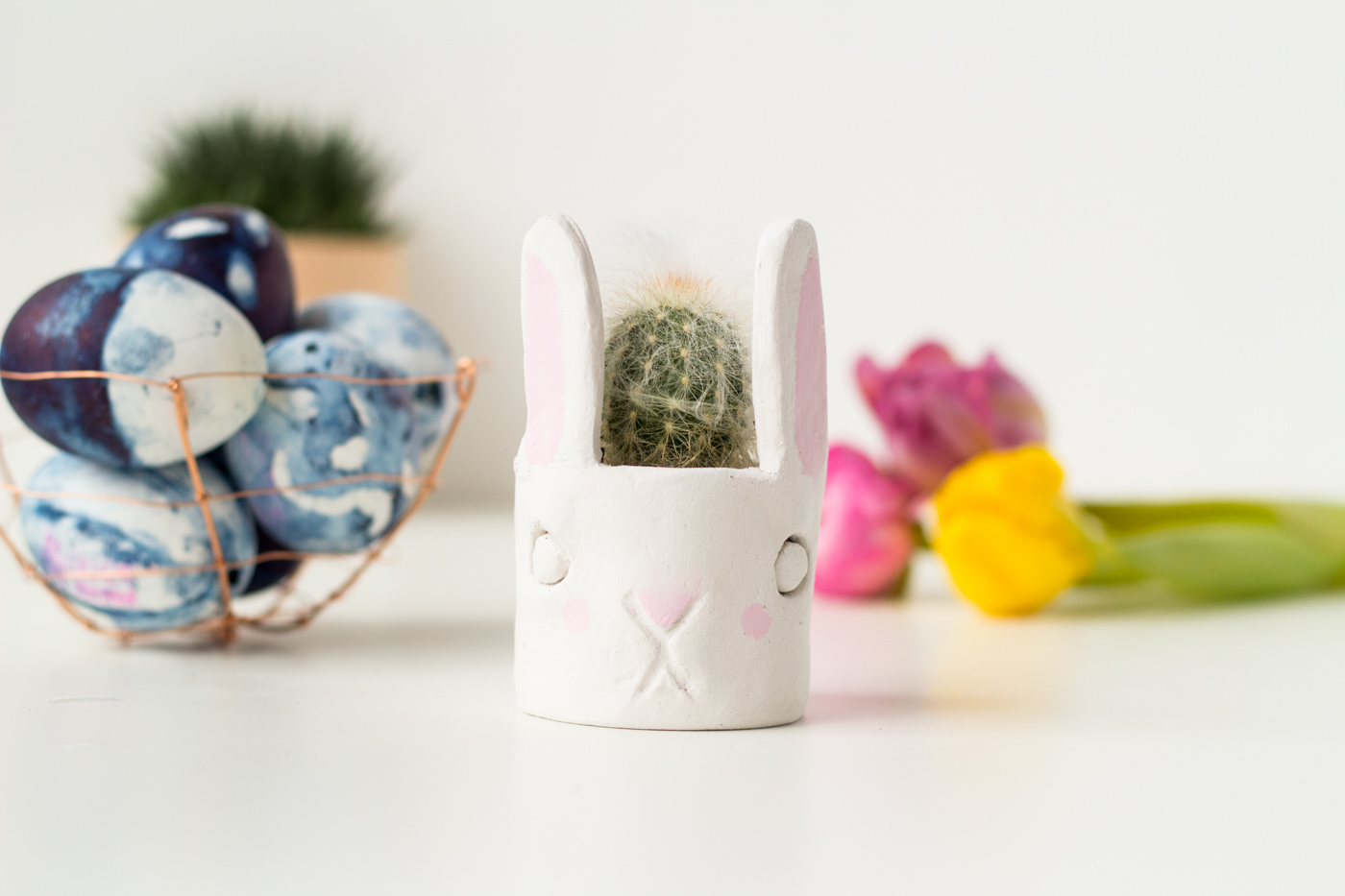 DIY Mini Cacti Bunny Planter | @fallfordiy-21