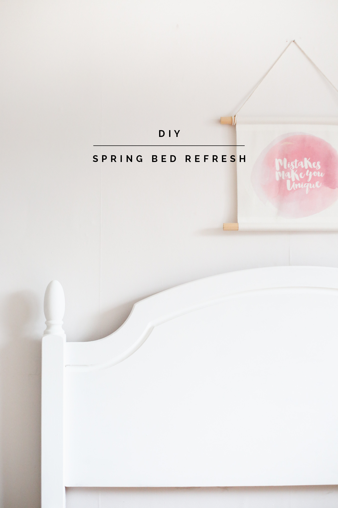 DIY Spring Bed Refresh | @fallfordiy
