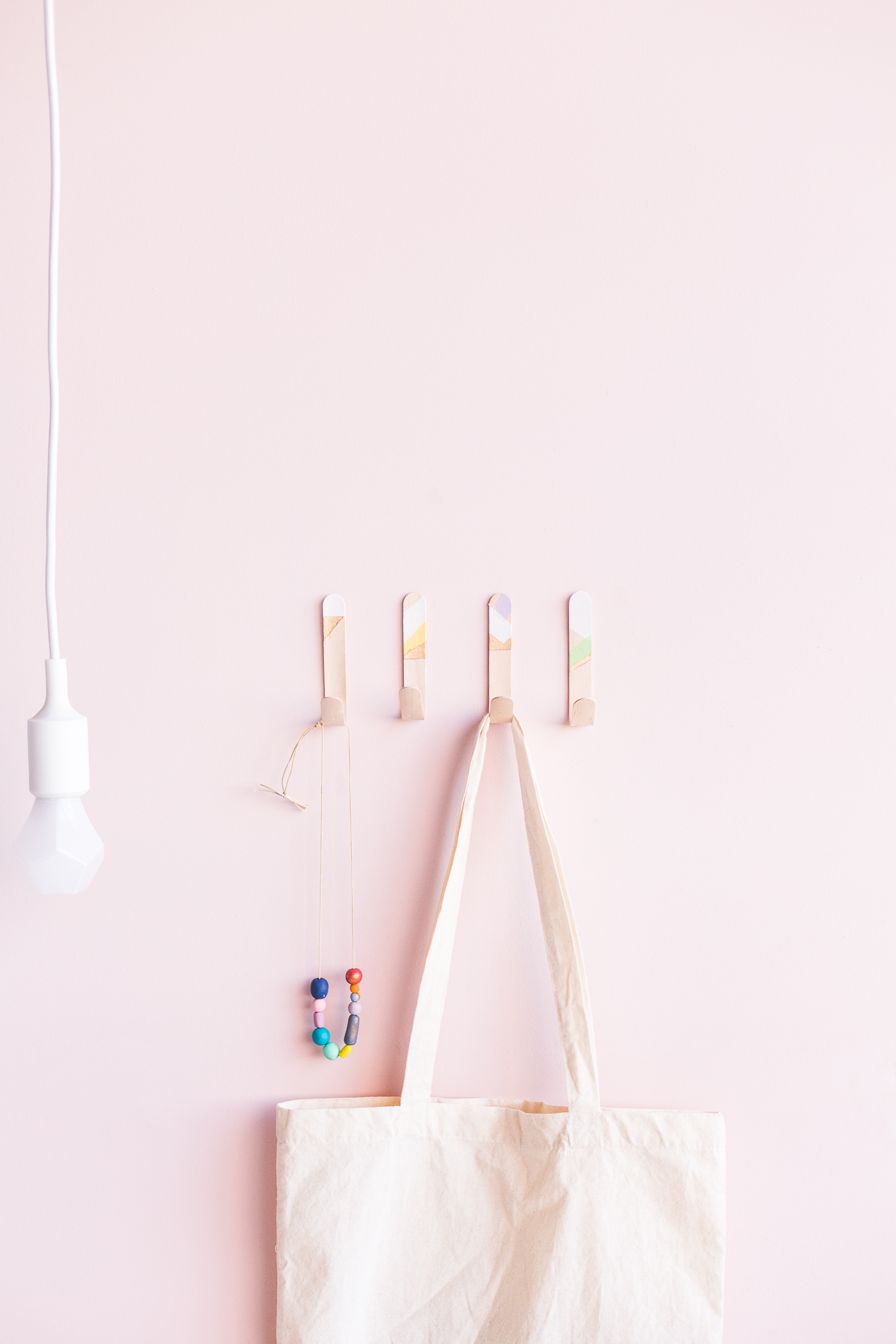 DIY Lollipop Stick Hooks