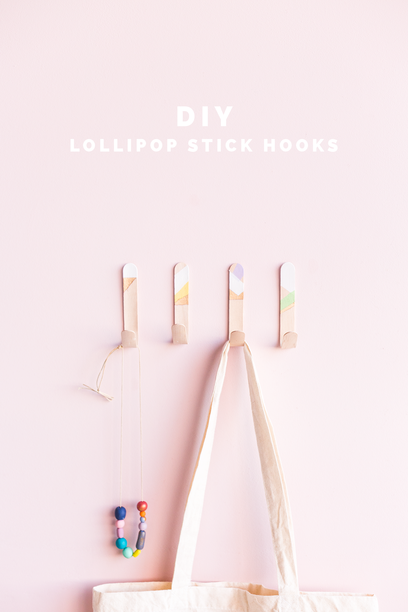 DIY Lollipop Stick Hooks tutorial | @fallfordiy