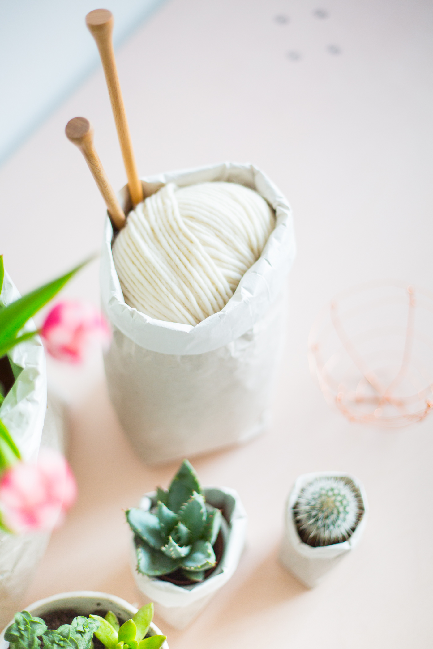 DIY Paper Bag Planters • Sage to Silver