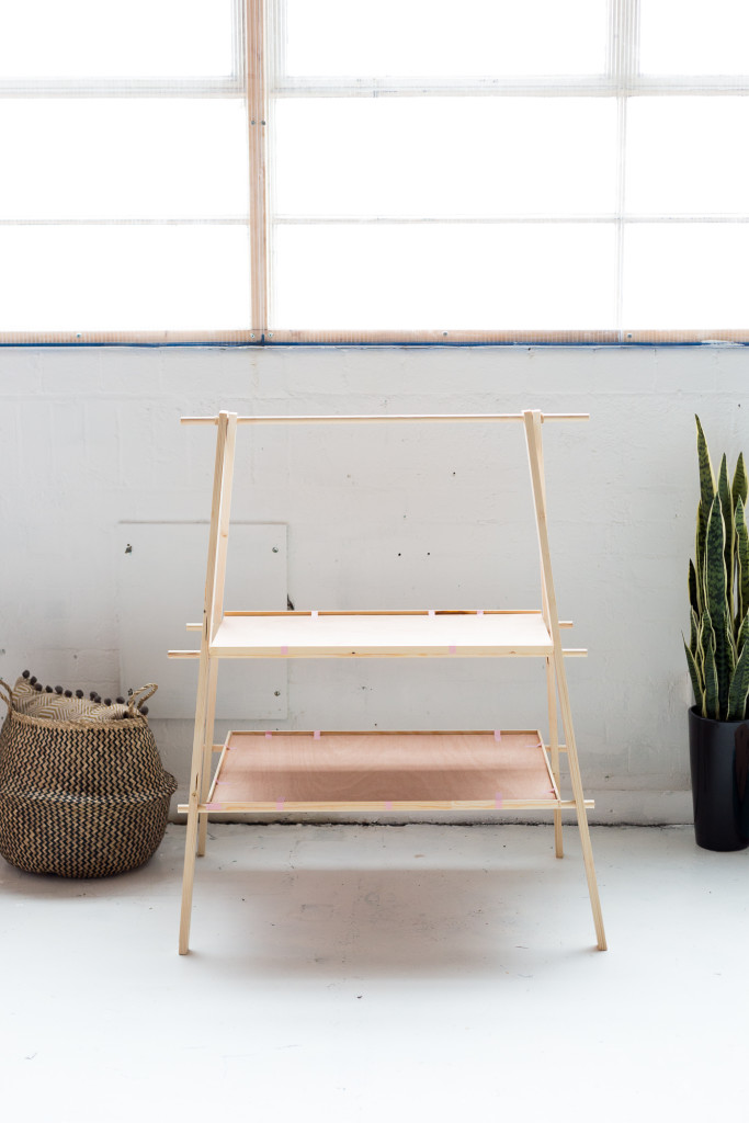 DIY Ladder Plant Shelf for a Small Garden or Balcony | @fallfordiy-10