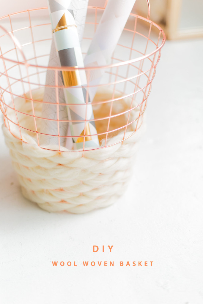 DIY Wool Woven Paper Basket Fall For DIY