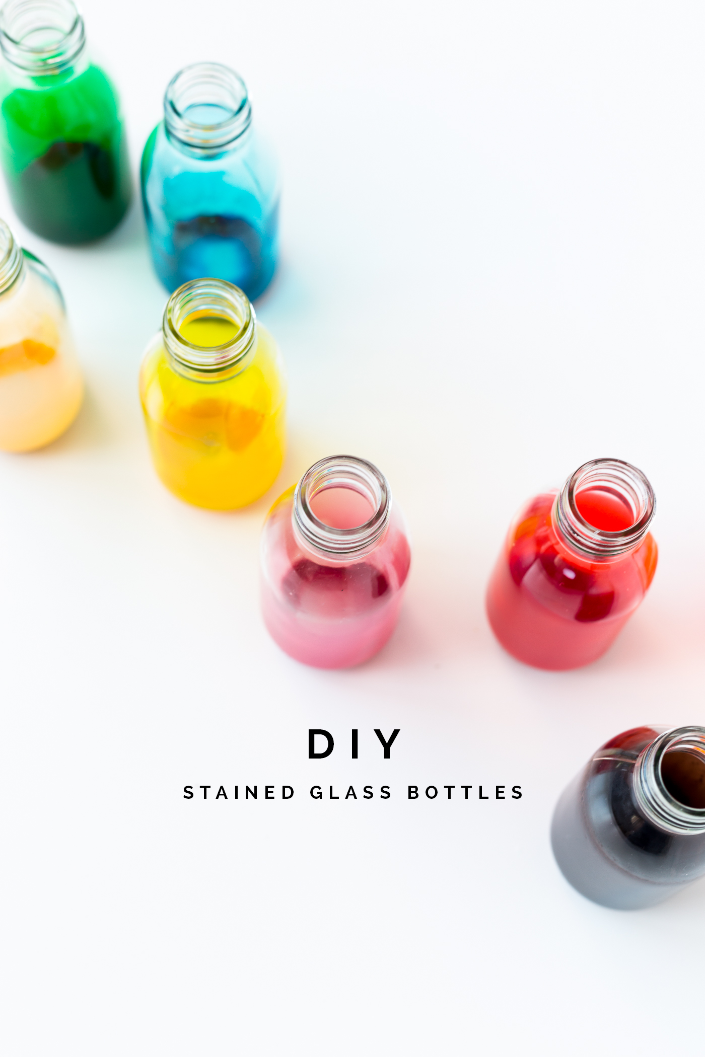 How to Make Color Liquid for Glass Bottles