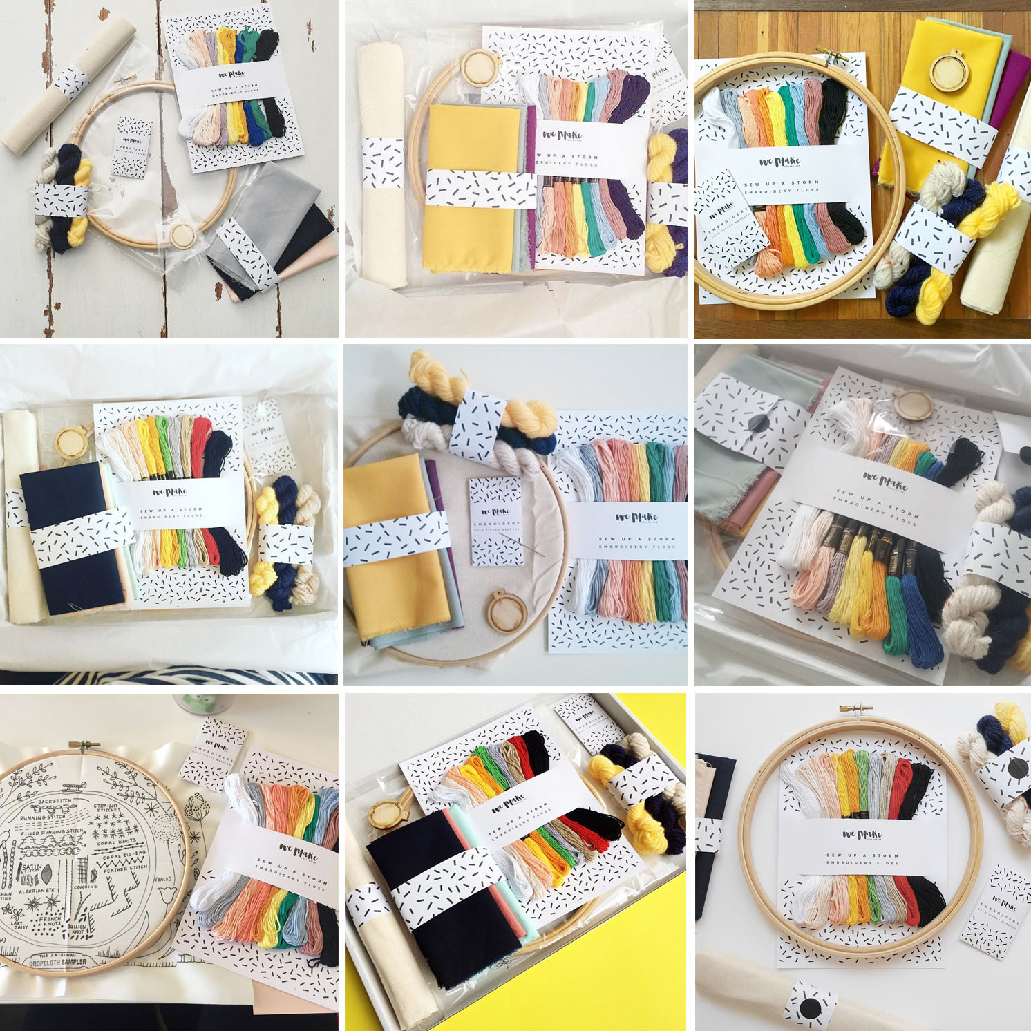 We Make Collective | Highlights from a Hashtag - Your Photos of our Embroidery Kit