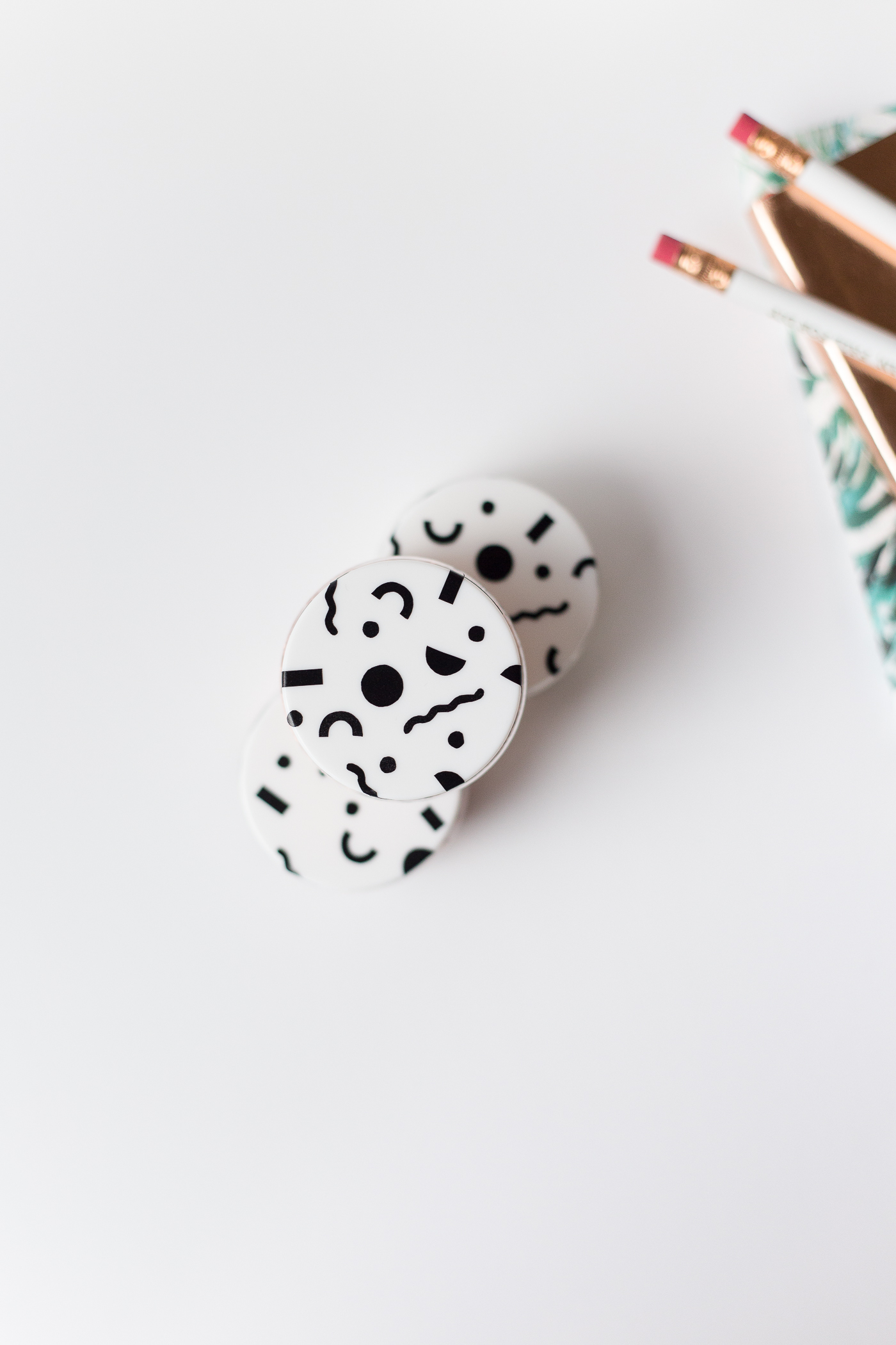 cute sticker patterned storage pots tutorial @fallfordiy