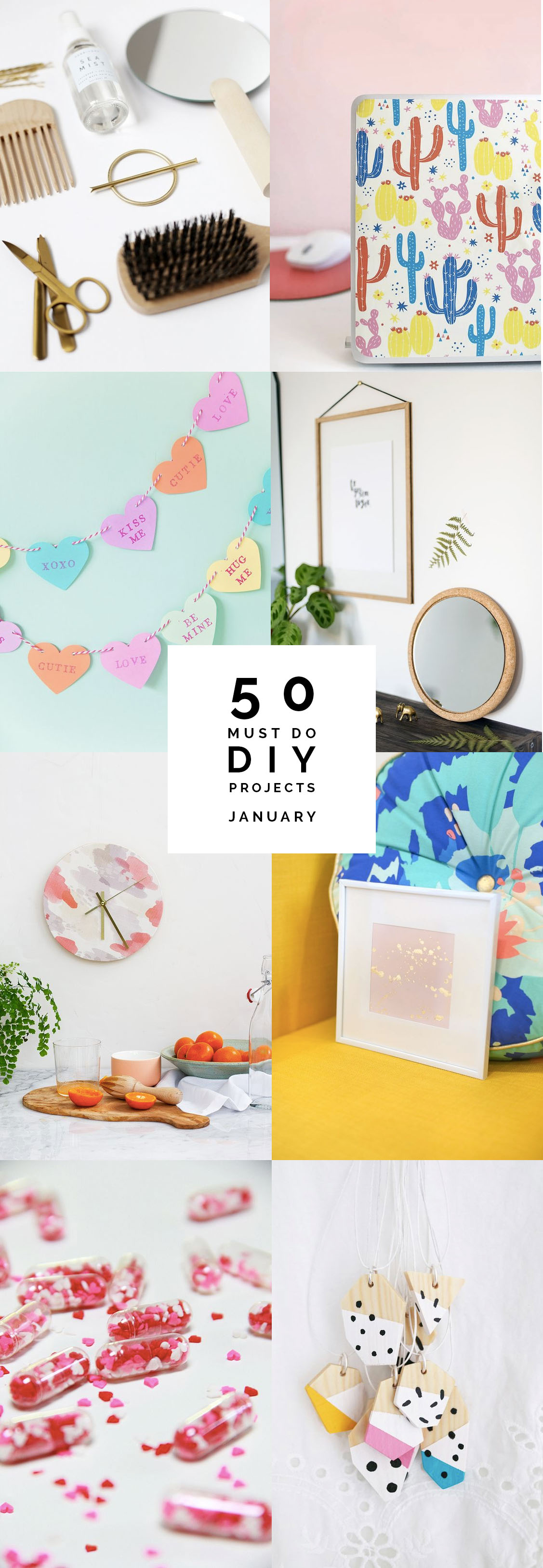 50 Must Do DIY's for January Round Up