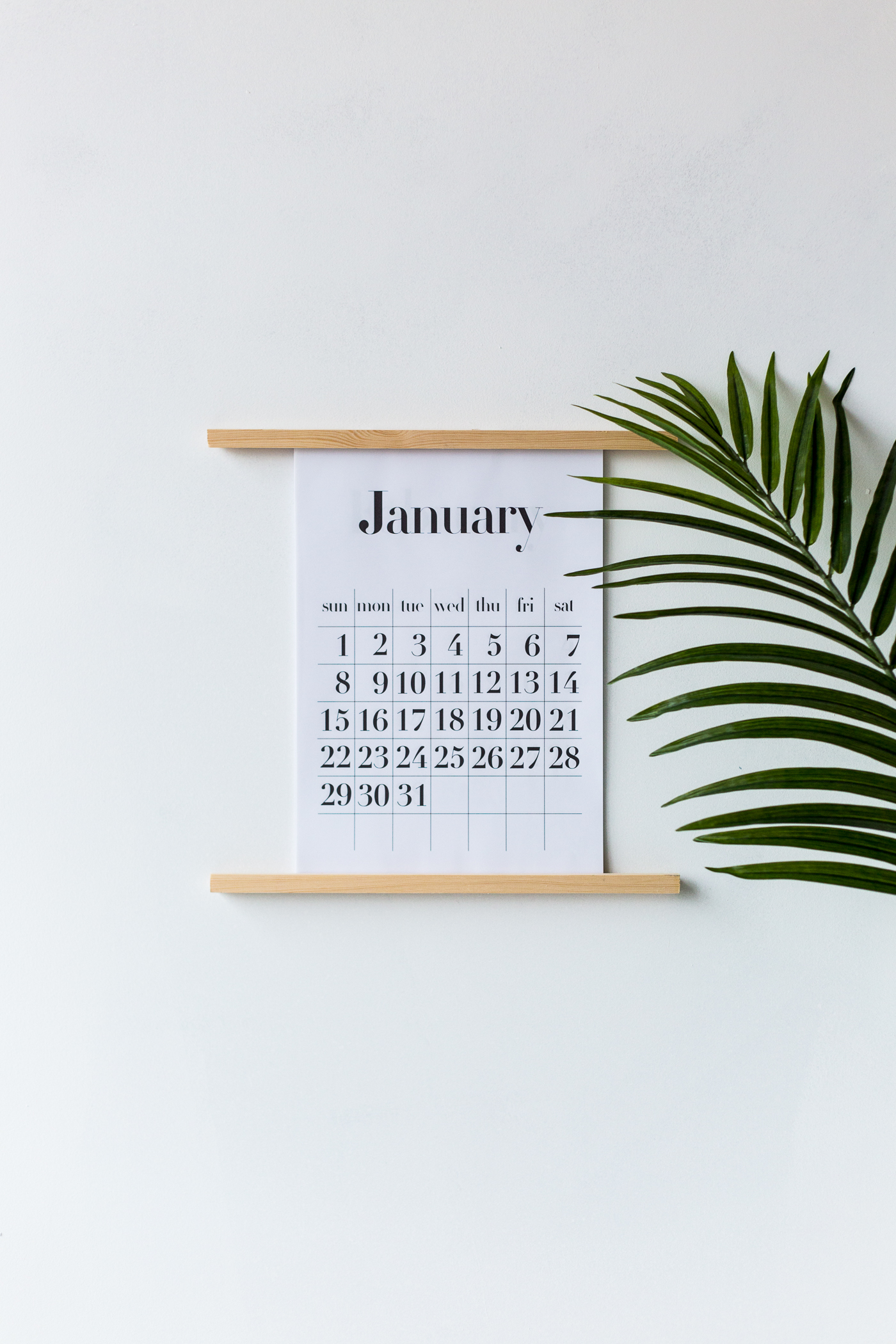 Keep on Track with this DIY Calendar Wall Stand & Free A4/A3 Printable Calendar