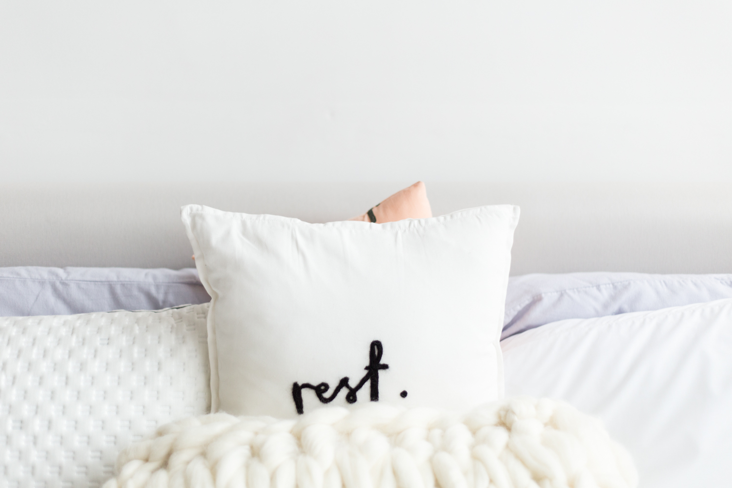 DIY Arm Knitted Big Wool Cushion Cover Fall For DIY