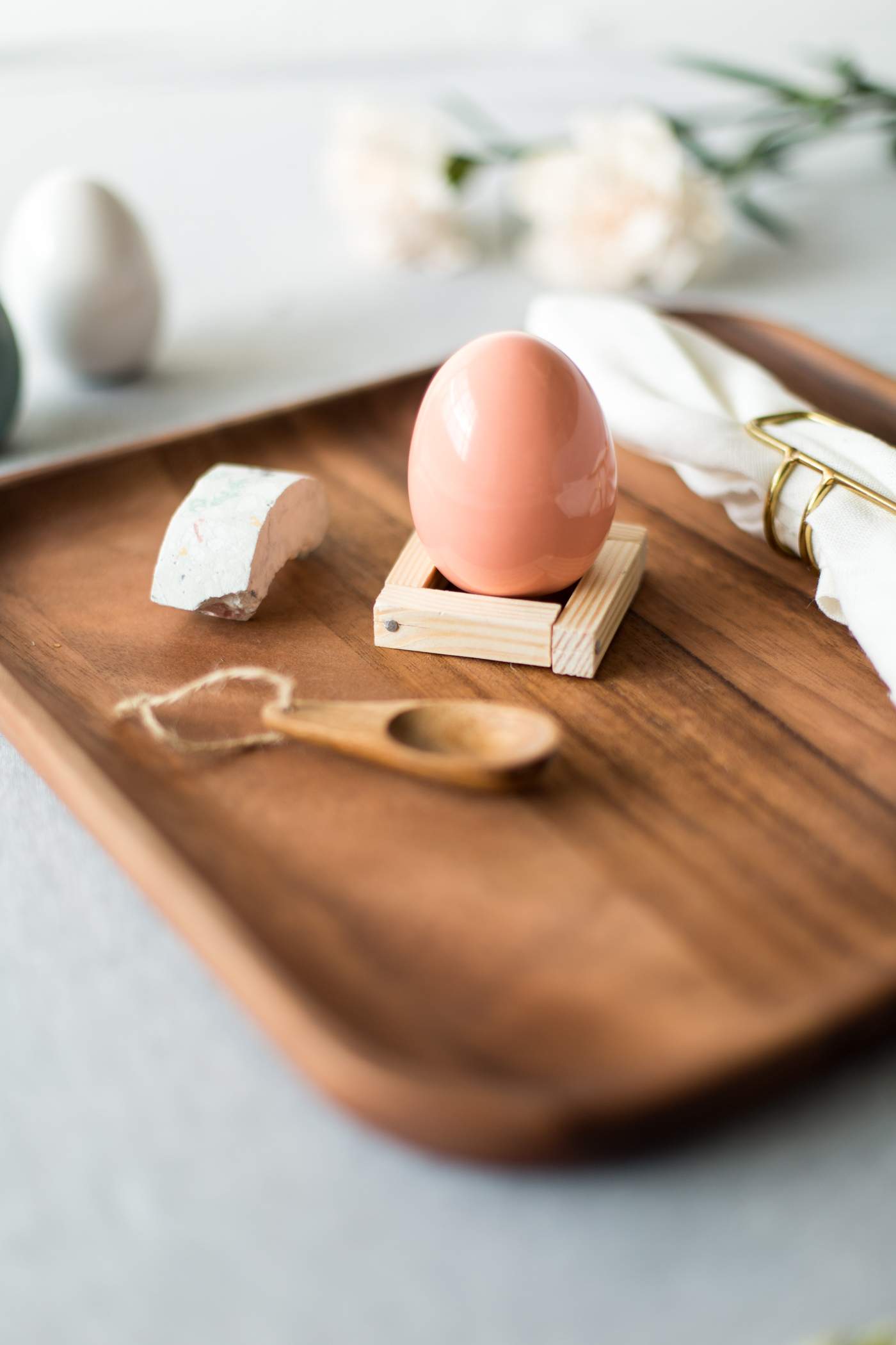jojofuny 12pcs Wooden Easter Egg Holder,Wooden Storage Egg Cups Egg Holding Cups Tray DIY Painting Easter Craft
