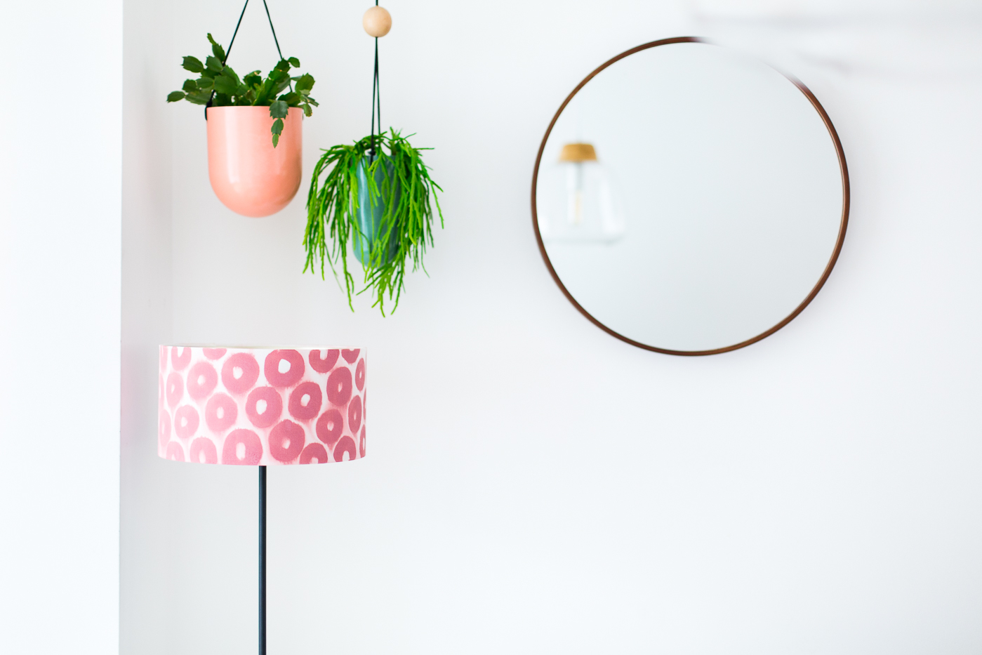 Paint this DIY Print Effect Patterned Lampshade