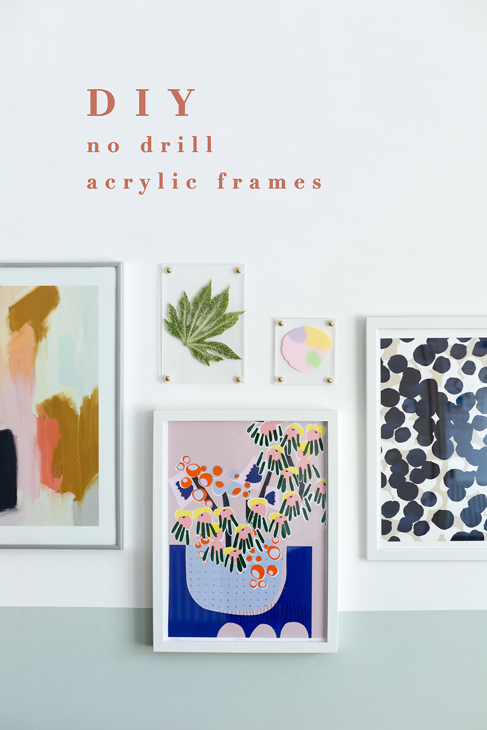 DIY No Drill Acrylic Picture Frames