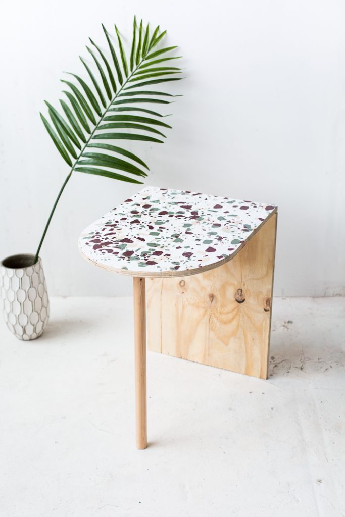 How to Create a Terrazzo Print on Almost Anything PLUS DIY Terrazzo Concrete Book Ends