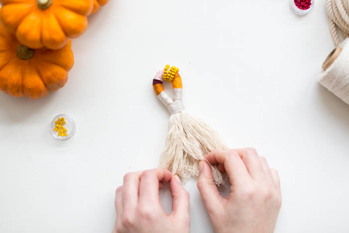 DIY Pumpkin Top Tassels