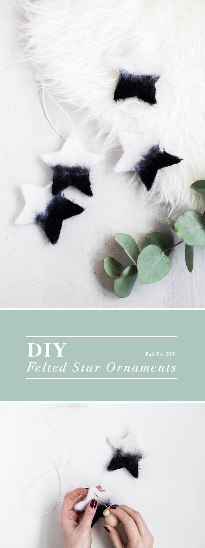 DIY Felt Star Ornaments