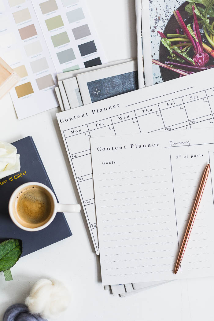 FREE Printable Content Planners | @fallfordiy