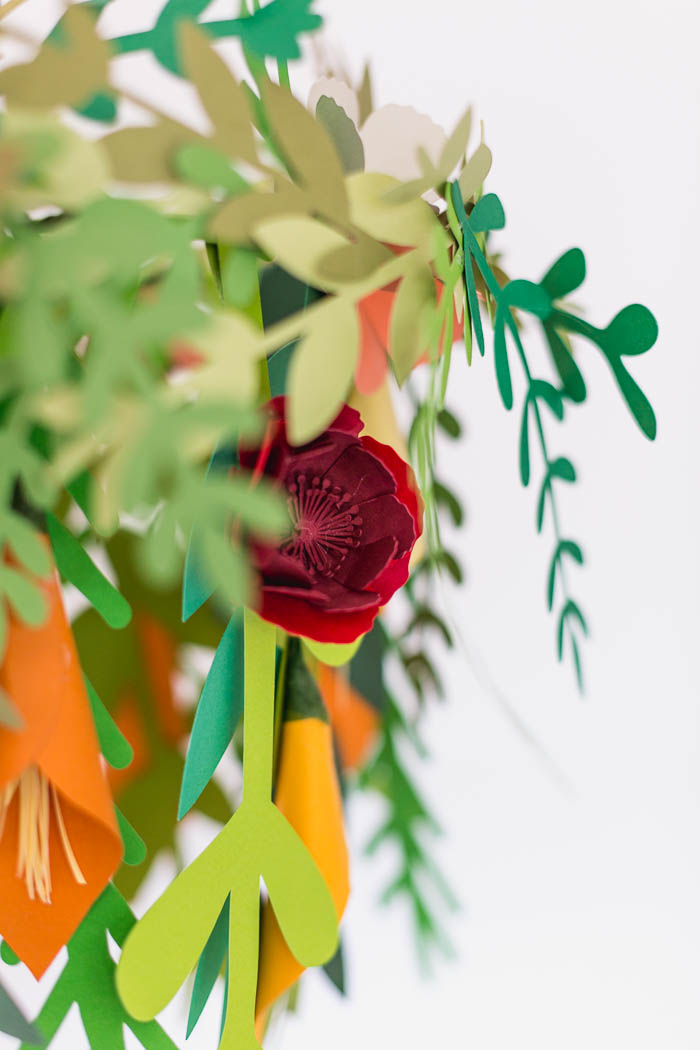 DIY Paper Floral Mobile | @fallfordiy
