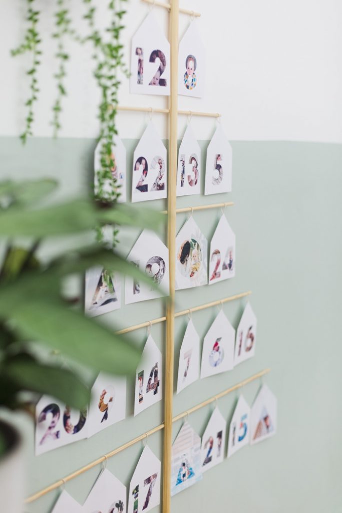 DIY Photo Tree Advent Calendar