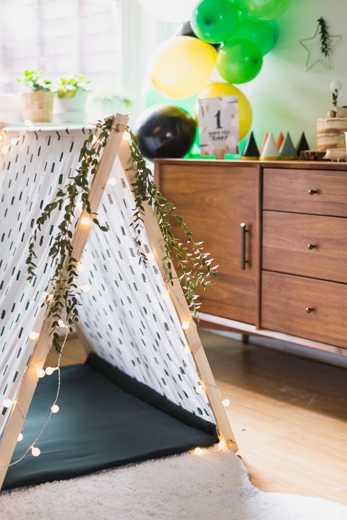 DIY Hand Printed Play Tent